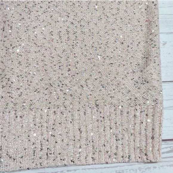 NWT Emaline Pink Pullover Sequin Short‎ Sleeve Sweater Blouse Size XL - Picture 12 of 16